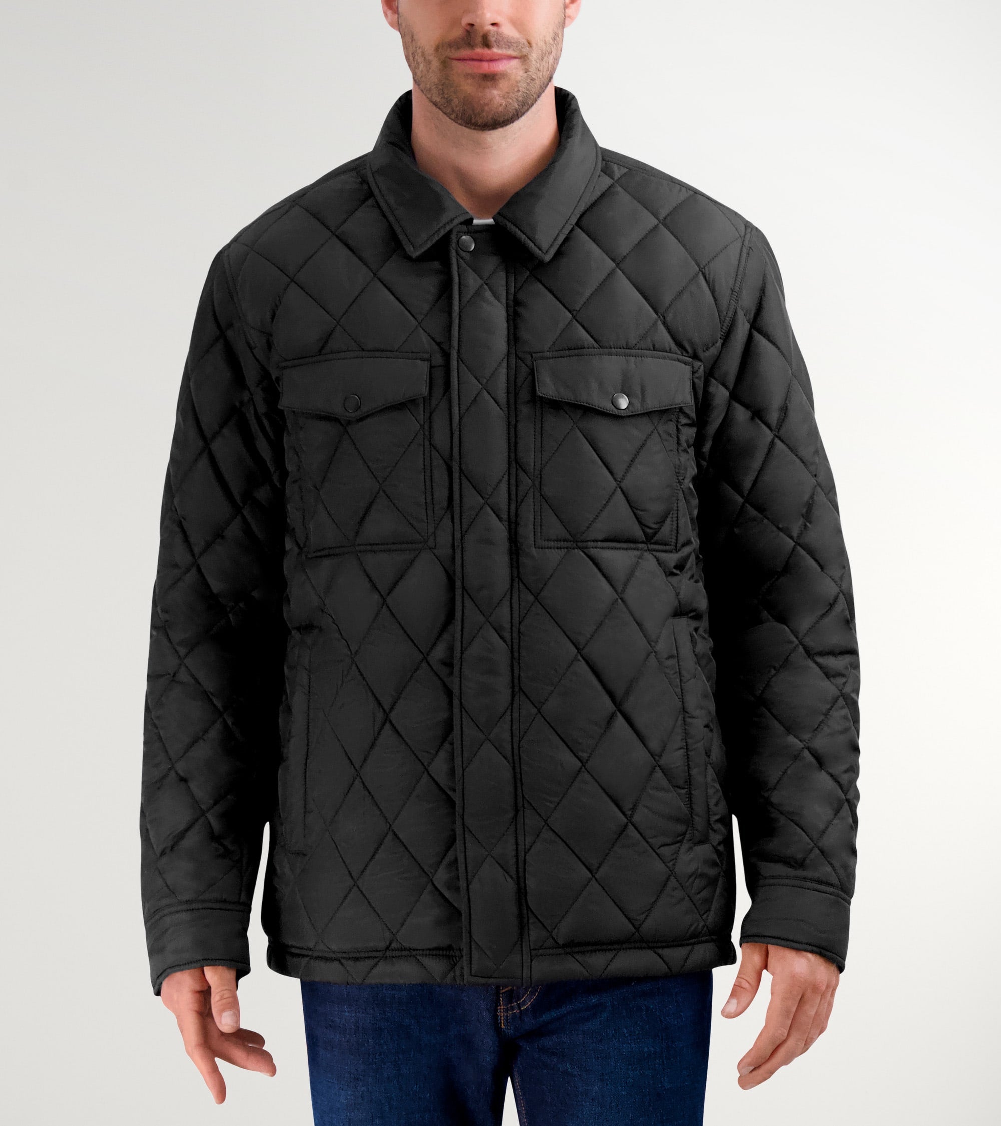 Men's Diamond Quilted Jacket - Image 2