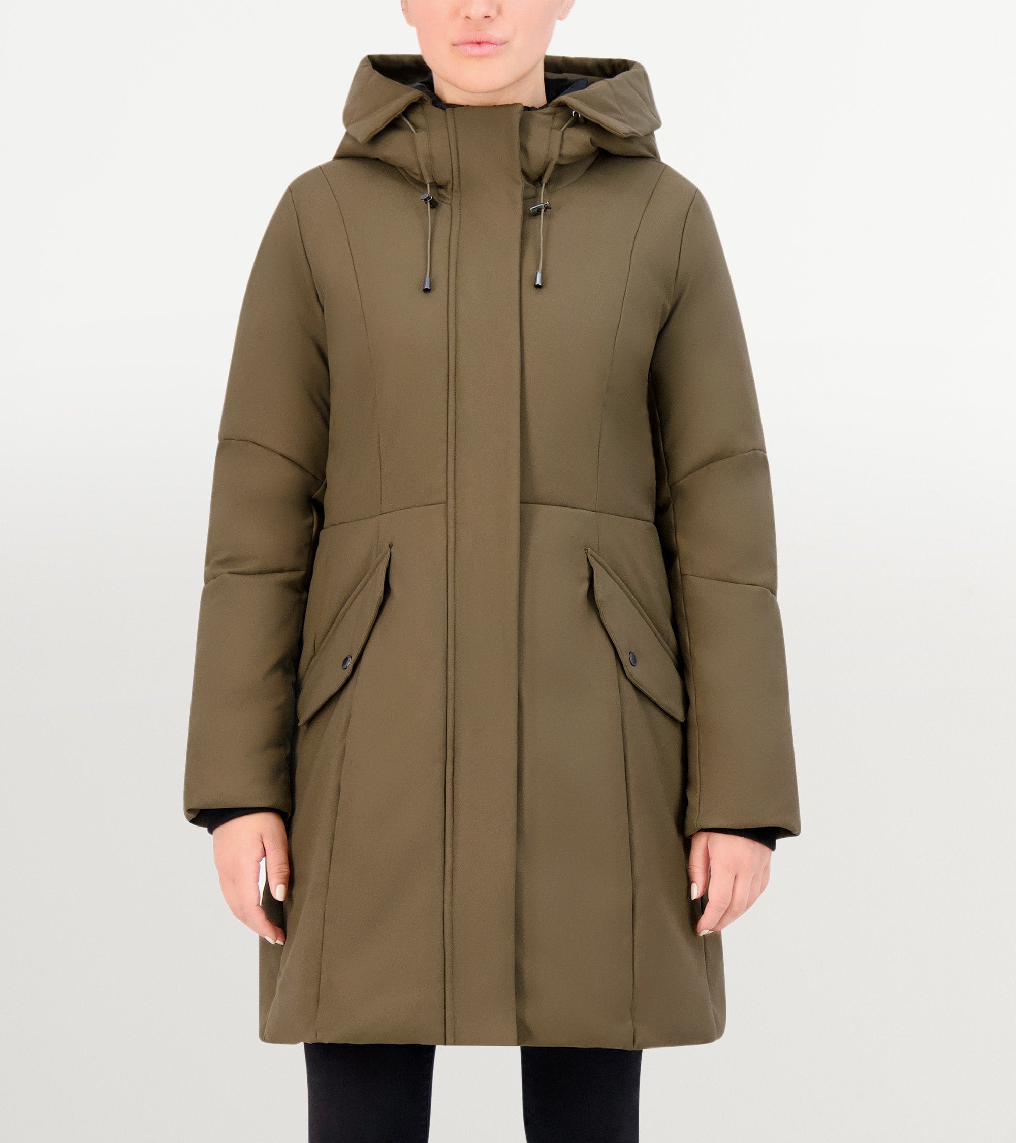 Women's Water Resistant Stretch Twill Parka - Image 3