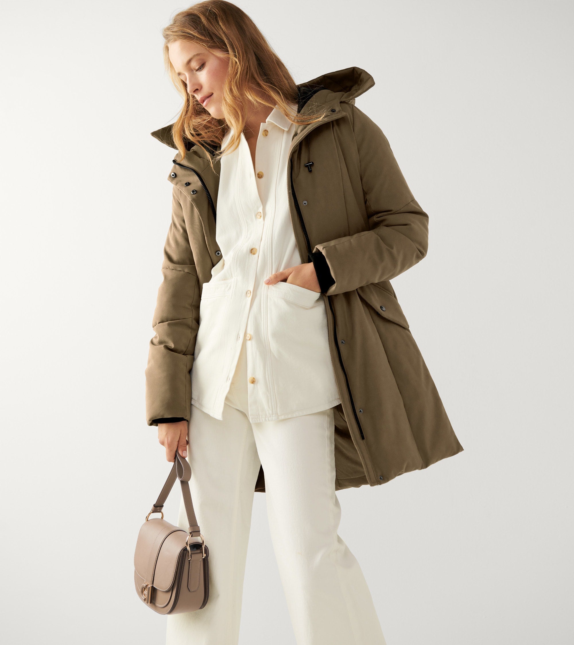 Women's Water Resistant Stretch Twill Parka - Image 2