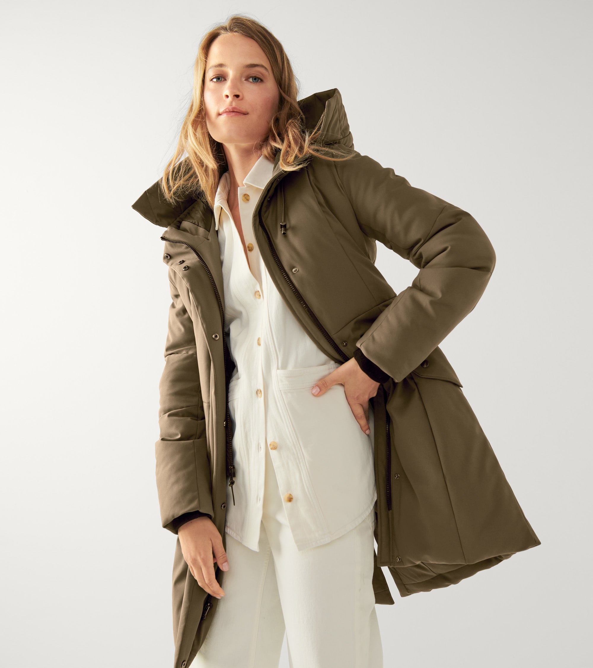 Women's Water Resistant Stretch Twill Parka - Image 5